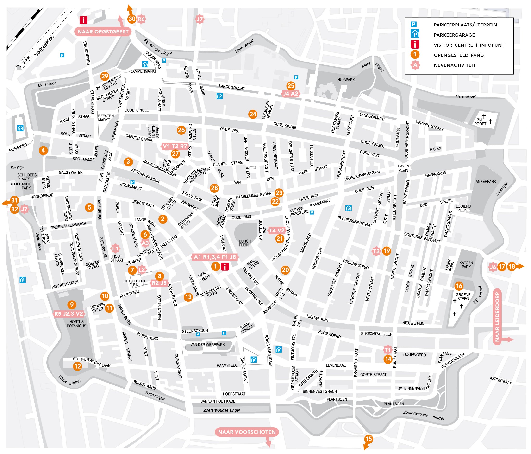 Kaart Leiden 2023