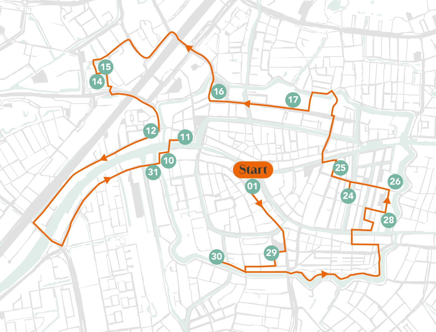 Fietsroute OMD-Leiden 2026