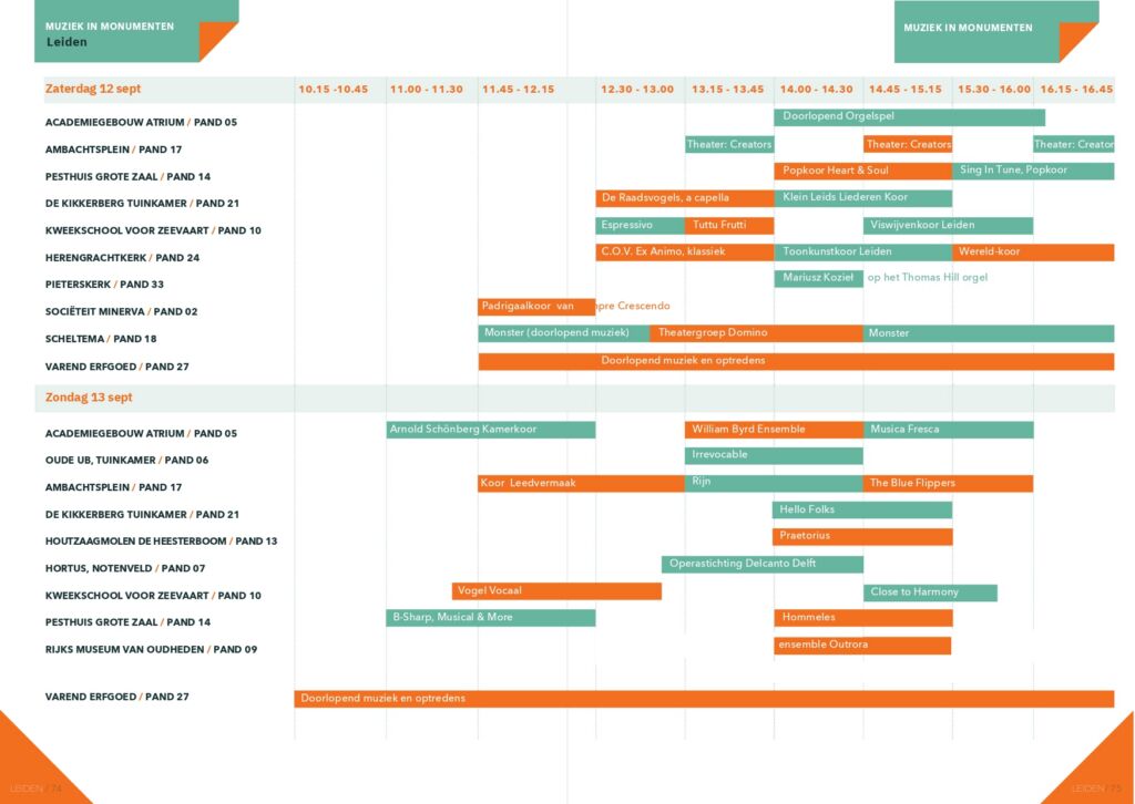 Muziek- en theaterprogramma